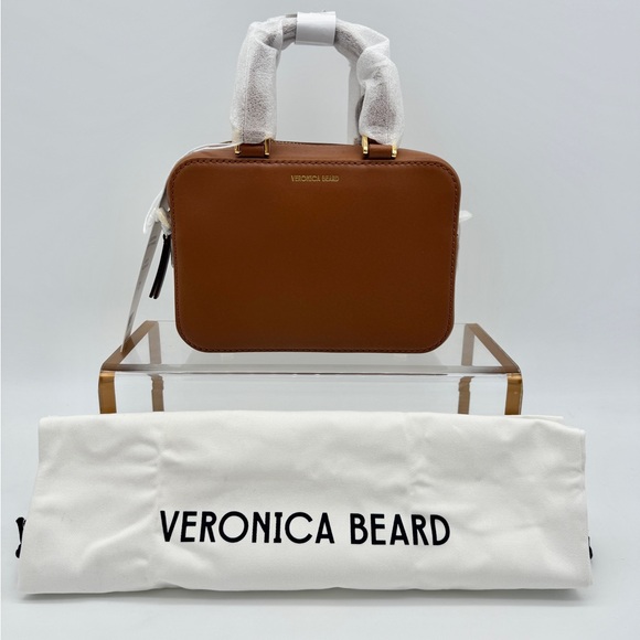 Veronica Beard Handbags - Veronica Beard NWT Boxy Top-Handle Bag Tan Hazel